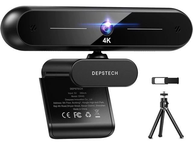 Sony DEPSTECH 4K Webcam, DW40 Webcam with Microphone Autofocus HD Web Camera with Sony Sensor, Privacy Cover & Tripod, Plug and Play USB 8MP Camera...