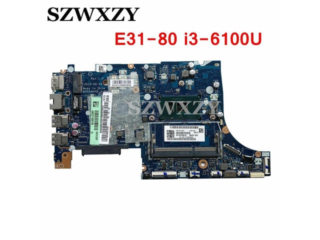 For E31-80 Laptop Motherboard 5B20K57242 BIVS3/BIVE3 LA-D061P DDR3L With SR2EU i3-6100U CPU