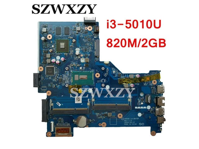 For Pavillion 15-R 250 G3 Laptop Motherboard 802302-001 802302-601 ASO56 LA-B972P i3-5010 CPU 820M/2GB GPU