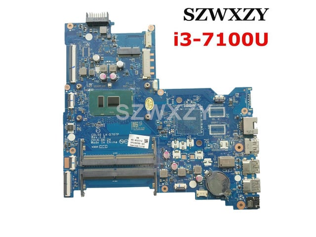 903795-601 903795-501 903795-001 For 15-AY Laptop Motherboard CDL50 LA-D707P With SR2ZW i3-7100 CPU DDR4