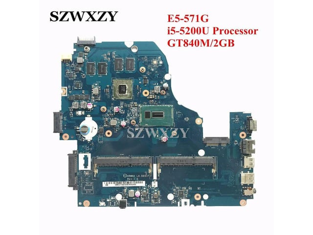 For E5-571G V3-572G Laptop Motherboard A5WAH LA-B991P NBMLC11007 NB. MLC11.007 With i5-5200U CPU GT840M/2GB MB
