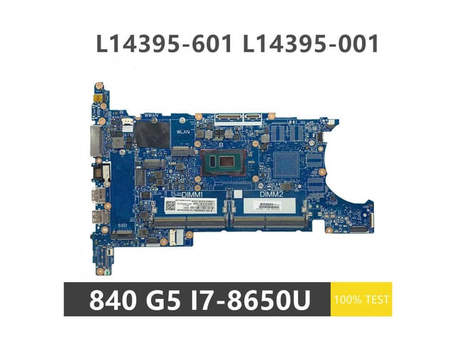 For ZBOOK 14U G5 840 G5 Laptop Motherboard L14395-601 L14395-001 6050A2945601-MB-A01 DDR4 MB With I7-8650U CPU