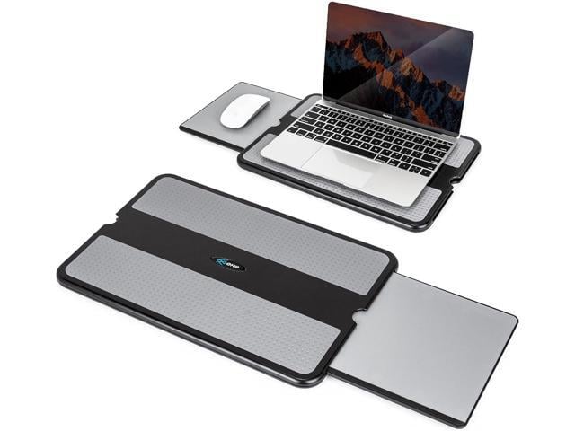 EHO Laptop Lap Pad - Laptop Stand Pad w Retractable Mouse Pad Tray, Anti-Slip Heat Shield Tablet Notebook Computer Stand Table w/Sturdy Stable...