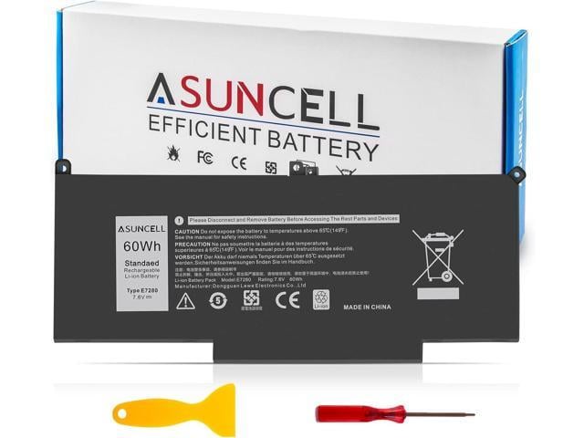 Dell ASUNCELL F3YGT 60Wh 7480 Laptop Battery for Dell Latitude 7490 7390 7280 7290 7380 E7490 12 7000 7290/13 7000 P29S002/14 7000 Series P73G P73G001...