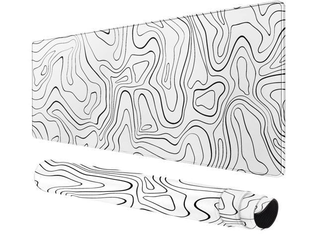 KEHIPI Large Gaming Mouse Pad with Stitched Edges, Anti-Slip Base, for Keyboard and Mouse