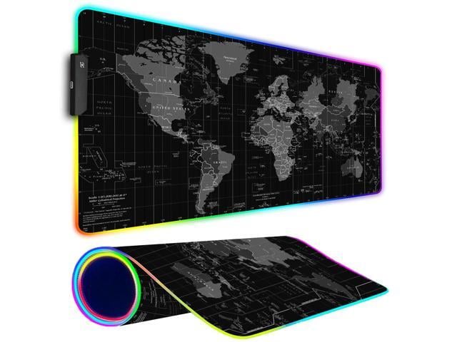 KEHIPI RGB Gaming Mouse Pad, Large Mousepad with Led Light, Gaming Accessories Keyboard Pad for Desk, Non-Slip Rubber Base Big Mouse Mat for Gamer,...