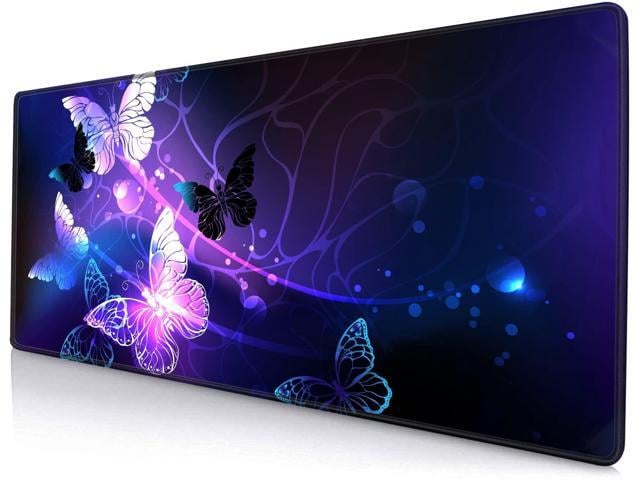 KEHIPI Gaming Mouse Pad, Large Mouse Pads for Women, Non-Slip Rubber Base Mousepad, Keyboard Mouse Mat, Desk Pad with Stitched Edges,...
