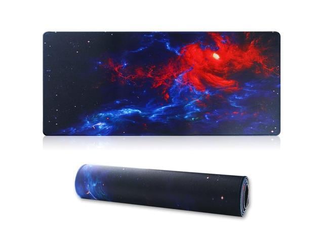 KEHIPI Large Gaming Mouse Pad with Stitched Edges,[27.5x11.8In] Extended Mouse Pad with Non-Slip Natural Rubber Base for Gamer/Desktop/Office/Home...