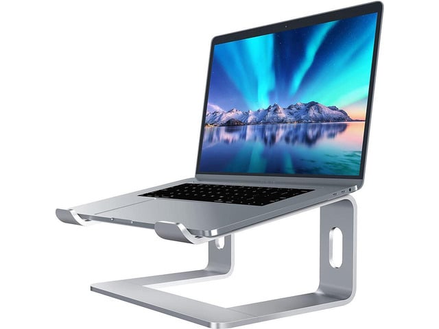 Apple KEHIPI Laptop Stand, Ergonomic Aluminum Laptop Mount Computer Stand for Desk, Detachable Laptop Riser Notebook Stand Compatible with MacBook Air...