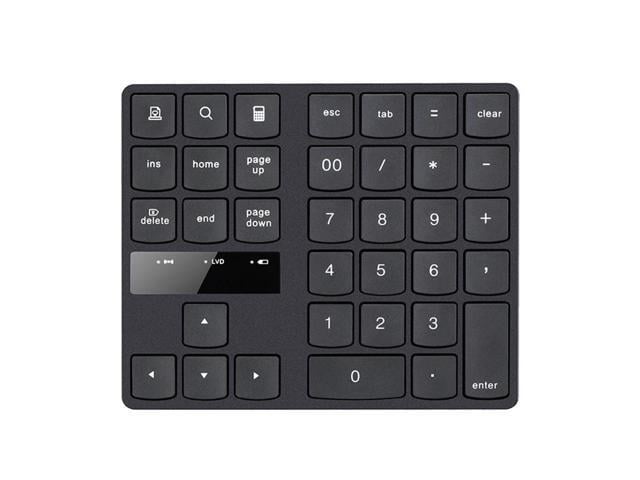 KEHIPI 2.4G USB Wireless Numeric Keypad 35 Keys Charging Digital Keyboard Notebook Laptop Mini Numpad