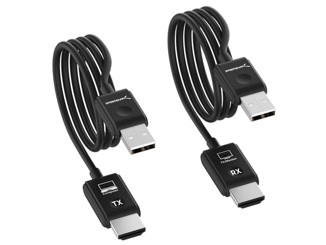 SABRENT -Wireless HDMI Transmitter and Receiver -100ft/30m, Seamless FHD Quality (1080p@60Hz) Plug-and-Play - Stream Video & Audio From PC, Laptop...