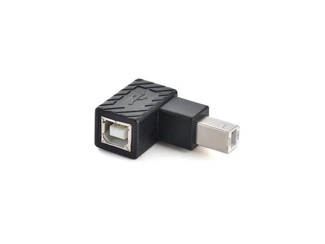 USB 2.0 Type B Print Adapter 90 Degree Up Down Left Right Angle Plug Extender Jack Male To Female Converter for Printer Scanner(Right)