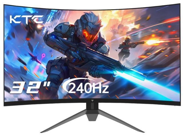 KTC 32 Inch Curved 240Hz Gaming Monitor, FHD 1080P HVA 1500R Monitor, HDR, FreeSync/G-Sync, 3500:1 Contrast, HDMI/DP/USB Port, VESA Wall Mount,...