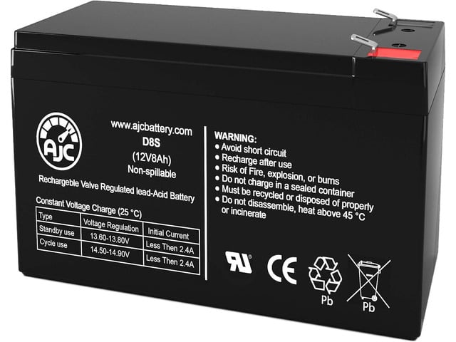 AJC Battery Compatible with APC Back-UPS Back-UPS 750 12V 8Ah UPS Battery