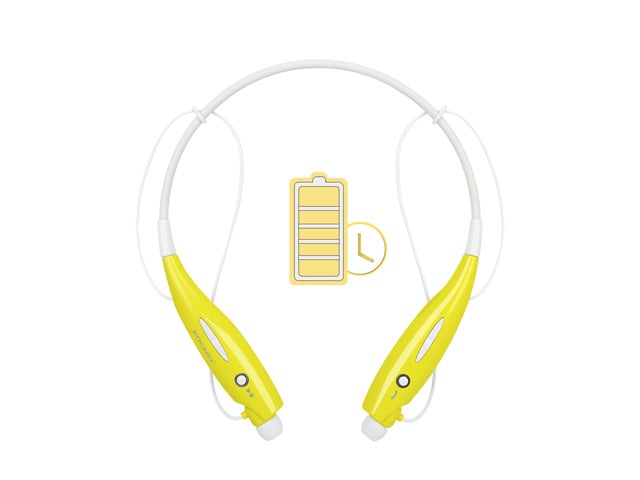 KOCASO Wireless Sports Stereo Hands-Free Headset Phone Tablet - Yellow - One size
