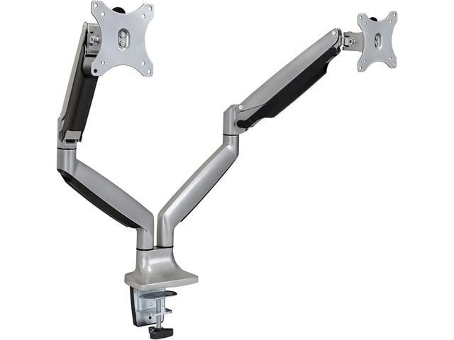 Mount-It! (MI-1772) Dual Monitor Arm Mount Desk Stand Two Articulating Gas Spring Height Adjustable Arms Fits Up To 32' VESA 75 100 Compatible...