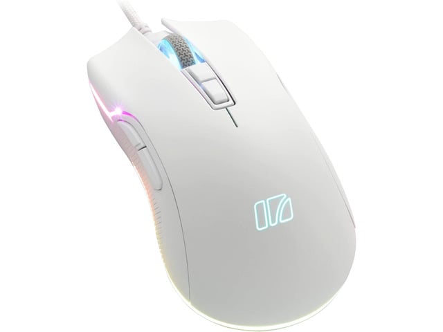 i-rocks M31E RGB Wired Gaming Mouse: 6400 DPI Optical Sensor - 60 Million Click lifespans - Compatible Software - 7 Programmable Buttons - Plain...