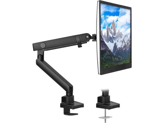 Mount-It! Single Monitor Arm Mount Premium Monitor Desk Stand Articulating Mechanical Spring Arm Fits 24 27 30 32 Inch VESA 75 100 Compatible...