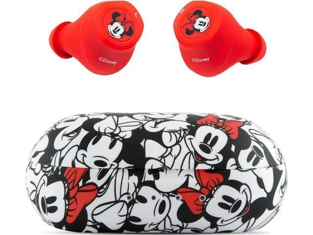 Disney Minnie Mouse Bluetooth Earbuds with Charging Case- Bluetooth Wireless Headset with Built-in Mic and 30 Hours of Playtime- Disneyland...