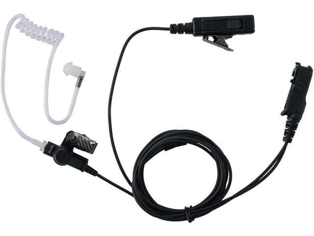 Klykon XPR3300e Earpiece, 2 Wire Surveillance Security Acoustic Tube Eeapiece Headset PTT Mic for Motorola XPR3300e XPR3500 XPR3500e XPR3000...