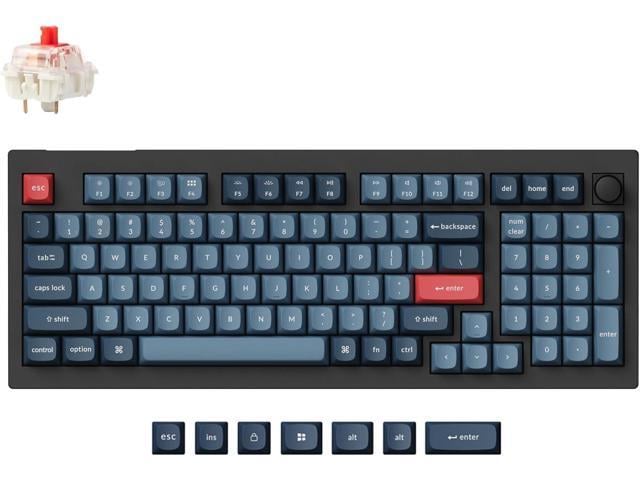 Keychron V5 Max Custom Wireless Mechanical Gaming Keyboard with Number Pad, 96% Layout QMK/VIA 2.4 GHz/Bluetooth 5.1/Wired, RGB Backlit...