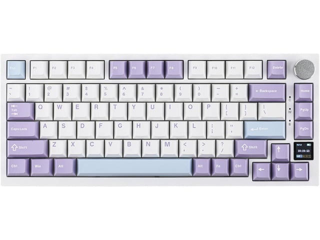 Ajazz AK820 Pro 75% Mechanical Keyboard, Gasket-Mounted Gaming Keyboard with TFT Smart Display & Knob, Bluetooth 5.1/2.4G Wireless/Type-C Wired...