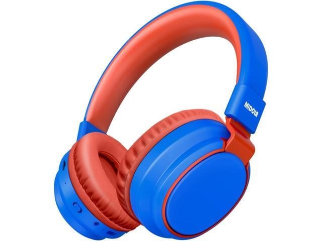 MIDOLA Kids Headphones Bluetooth 5.3 Wireless 60H Play Time Volume Limited 85/110dB Over Ear Foldable Protection Headset/Wired Aux Built-in Mic for...
