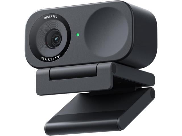 Insta360 Link 2C - 4K Webcam for PC/Mac, 1/2' Sensor, Auto Framing, HDR, AI Noise-Canceling Mic, Gesture Control for Streaming, Video Calls,...