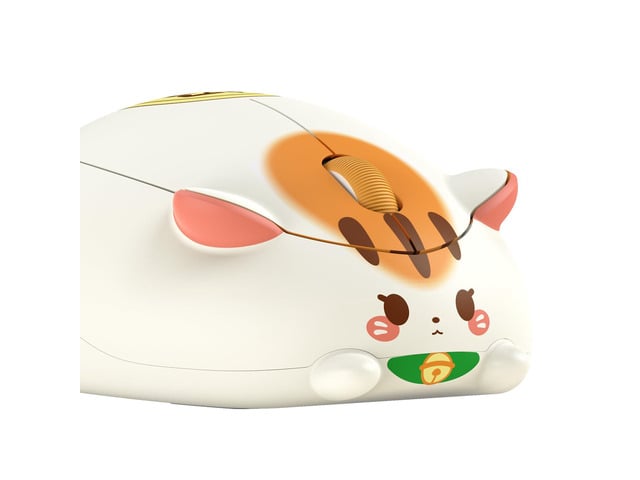SOEWIOU Cat Theme Wireless Gaming Mouse Fortune Cat, Tri-Mode Mouse BT3.0/BT5.0/2.4G, Cute Optical Cordless Cartoon Mice for...