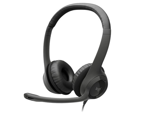 Logitech H390 USB Wired PC Headset with Microphone, 30mm Audio Drivers, Noise Cancelling Microphone, Adjustable Headband, for Windows, macOS or...