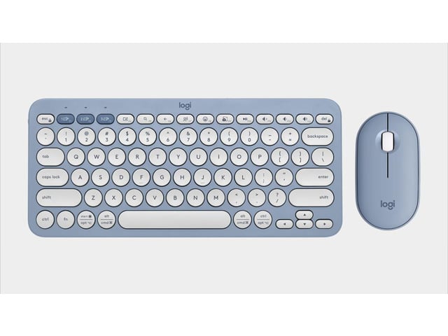 Logitech Pebble 2 Combo Wireless bluetooth Keyboard & Mouse Sets, for ChromeOS, Windows(10/11/ or higher), USB, Thin and light multi-device with...
