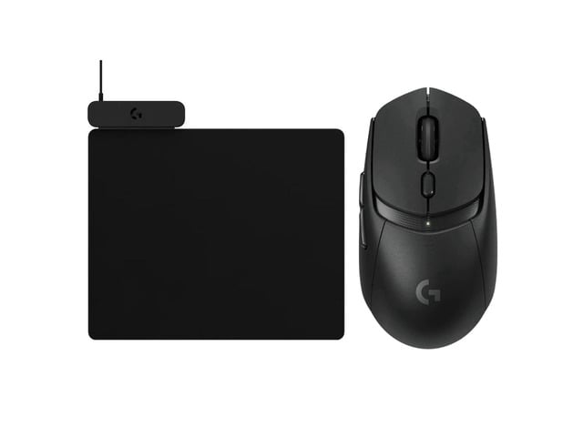 Logitech G309 Wireless Gaming Mouse + Powerplay 2 Wireless Rechargeable Mouse Pad Combo, HERO 25K Sensor, Dual-Mode Connectivity, Low Friction...