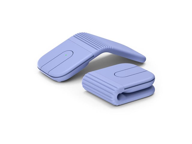Logitech Mobi Fold Wireless Bluetooth Mouse, Portable Wireless Pocket Mouse, office 4000 DPI, FOR Windows or macOS, purple