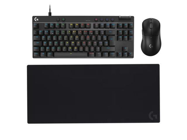 Logitech PRO X SUPERLIGHT 2 DEX Mouse + G PRO X TKL RAPID Keyboard + G840 Mouse Pad Bundle, 60g Pro-Grade 44000 DPI Sensor, Magnetic Analog...