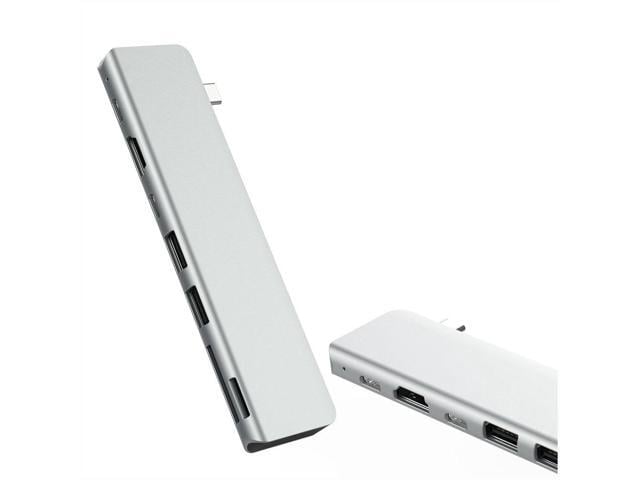 Apple USB Docking Station, USB C Hub 7.1in1 Single Port Adapter Triple Display USB C Laptop Docking Station Dual Display for MacBook Pro/Air/M1/M2/Mac,...