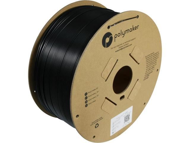 Polymaker 3kg ABS Filament 1.75mm Black, ABS 3D Printer Filament 1.75mm Heat Resistant - PolyLite ABS 3D Printing Filament 1.75mm Cost Effective...