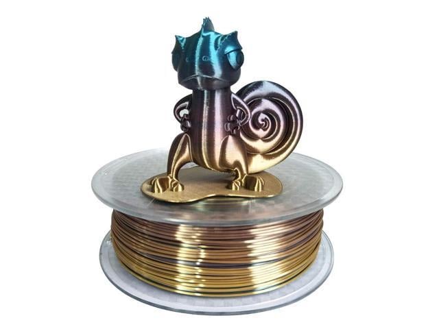 CC3D Silk Rainbow PLA Filamentt 1.75mm 1KG 3D Printer Filament Multi Multicolor 3D Printing Materials Gradually Changing Color Rainbow Multicolored...