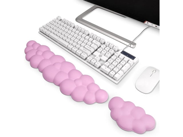 Cloud Wrist Rest,Keyboard Wrist Rest and Mouse Wrist Rest,Memory Foam Wrist Rest for Computer Keyboard Ergonomic Wrist Rest for Relieve Wrist & Arm...