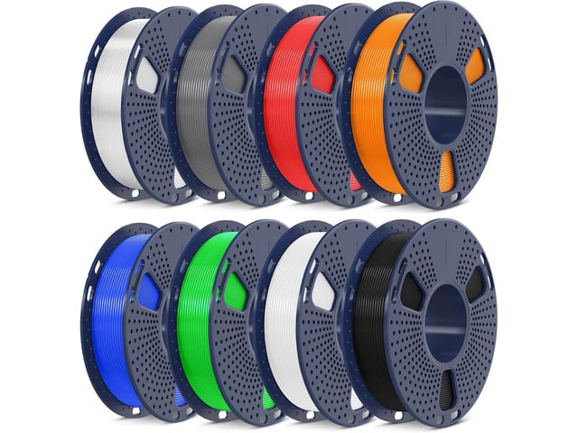 SUNLU 250g PLA Filament 1.75mm Bundle,3D Printer Filament Bundle Multicolor, Neatly Wound PLA Filament, Individually Vacuum Packed,250g Spool,8...