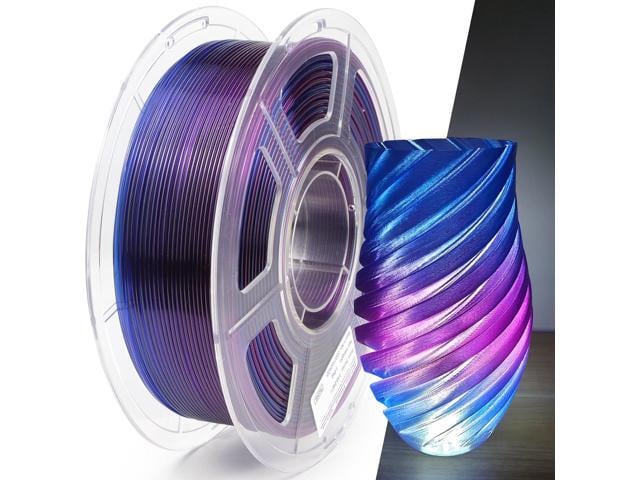 3D Printer PETG Filament Transparent 1.75mm High Light Transmittance 3D Printing Filament,Print Speed 30-600mm/s PETG Filament,Transparent Blue...