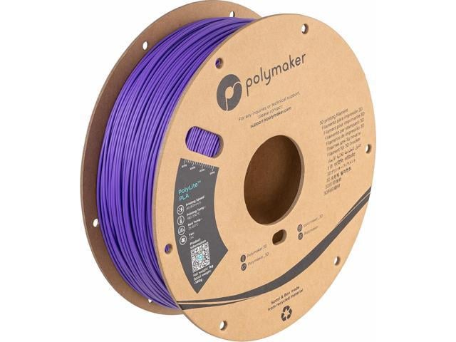 Polymaker PLA Filament, Purple 3D Printing PLA Filament 1.75mm 1kg - PolyLite 3D Printer PLA Filament, Dimensional Accuracy +/- 0.03mm, Compatible...