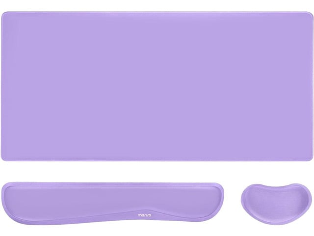 MOSISO Keyboard Mouse Pad Set, Gaming Mouse Pad & Keyboard Wrist Rest Ergonomic Wristrests with Memory Foam Home Office Easy Typing Cushion...