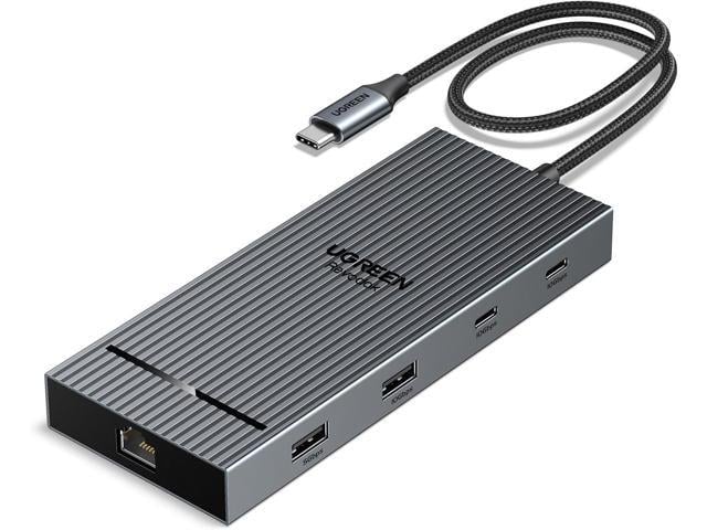 UGREEN Revodok 10 in 1 USB C Docking Station Dual 4K Monitor, USBC Hub with 2 HDMI, USB A & C 3.2 Ports, SD/TF Card Reader, PD 100W Charging, USB C...