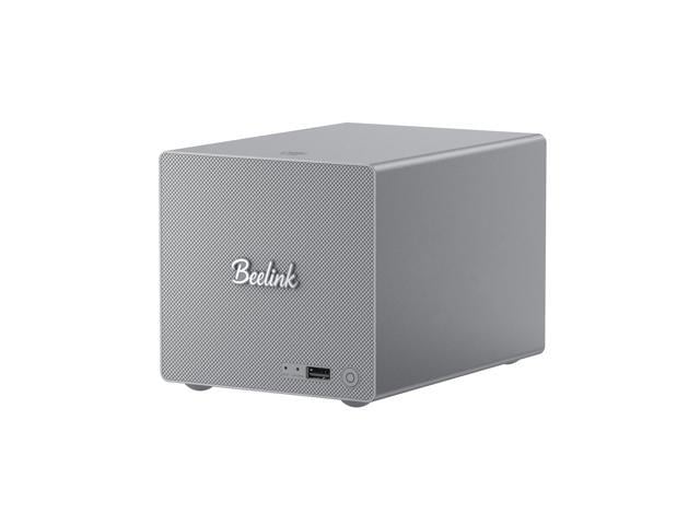 Intel Beelink Mini PC, ME Pro 2 Hard Drive Bays NAS Intel N150 16G LPDDR5 1TB M.2 PCIe 3.0 SSD, 3 x M.2 SSD Slots, Dual LAN/File Server/NAS Storage