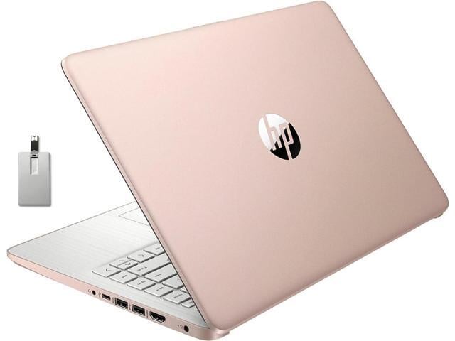 HP Stream 14' HD BrightView Laptop, Intel Celeron N4020 Processor, 8GB RAM, 64GB SSD, Intel HD Graphics, 720p Webcam, 1 Year Office 365, Gold, Win...