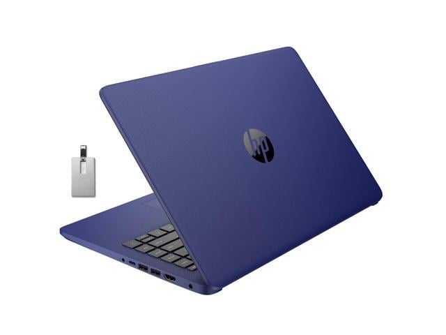 HP Stream 14' HD BrightView Laptop, Intel Celeron N4120, 8GB RAM, 64GB eMMC, Intel UHD Graphics, 720p Webcam, 1 Year Office 365, Blue, Win 11 S,...
