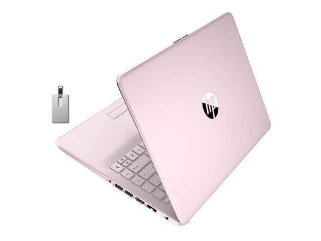 HP Stream 14' HD BrightView Laptop, Intel Celeron N4120 Processor, 4GB RAM, 64GB Storage, Intel HD Graphics, 720p Webcam, 1 Year Office 365, Pink,...