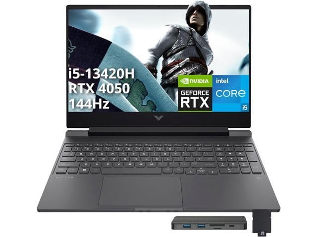 HP Victus 15.6' 144Hz FHD Gaming Laptop, Intel i5-13420H, 32GB RAM, 1TB PCIe SSD, NVIDIA GeForce RTX 4050, Backlit Keyboard, WiFi 6, Webcam, Win...