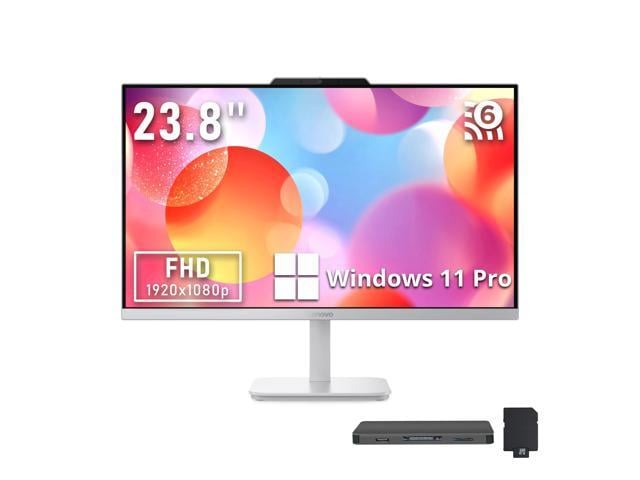 Lenovo A100 23.8' FHD All-in-One Desktop, Intel N100, 16GB RAM, 2TB Storage(1TB SSD+1TB Docking Station), Intel UHD Graphics, HD Webcam, Keyboard &...