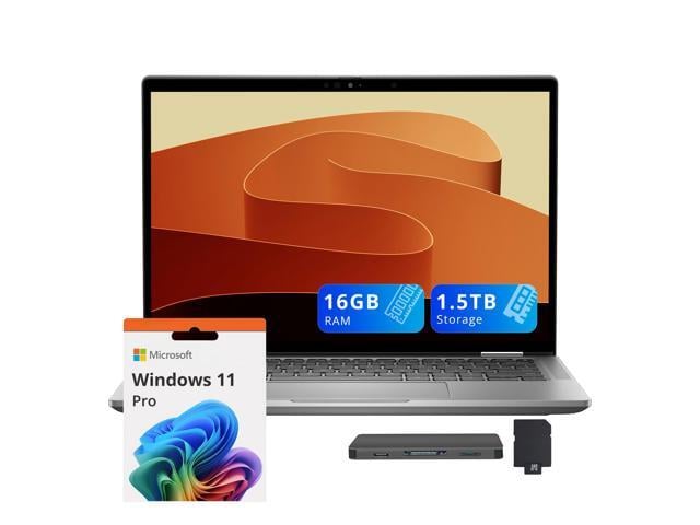 Dell Latitude 7450 Lightweight 14' FHD+ Business Laptop, Intel Ultra 7 165H, 16GB RAM, 1.5TB Storage (512GB SSD+1TB Docking Station Set), Backlit...